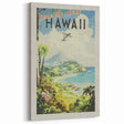Retro Hawaii Travel Poster – Vintage Aerial View Art