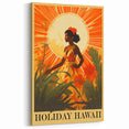 Retro Hawaii Travel Poster – Vintage Tropical Island Art