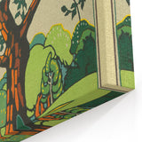 Retro Oxhey Woods Travel Poster – Vintage English Nature Art