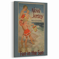 Vintage New Jersey Seashore Travel Poster – Fun in the Sun