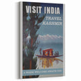 Visit India Kashmir Retro Wall Art – Vintage Travel Poster