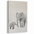 Elephant Family Nursery Wall Art – Baby Room & Kids Room Decor