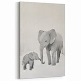 Elephant Family Nursery Wall Art – Baby Room & Kids Room Decor