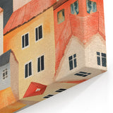 Colorful Village Nursery Wall Art – Kids Room & Baby Decor