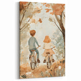 Bicycle Adventure Nursery Wall Art – Kids Room & Baby Decor