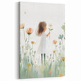 Floral Dream Girl Nursery Wall Art – Kids Room & Baby Decor