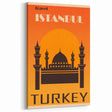 Retro Istanbul Turkey Travel Poster | Vintage Art Print of Istanbul