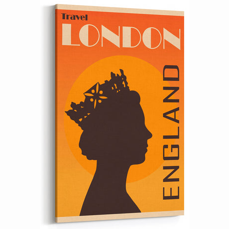 Retro London Travel Poster – Vintage Prints & Classic Retro Wall Art
