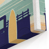 Retro Malibu Travel Poster – Vintage Prints & Classic Surf Art