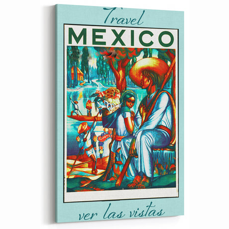 Retro Mexico Travel Poster – Vintage Prints & Nostalgic Wall Art