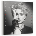 Madonna Retro Wall Art – Vintage Black & White Canvas Print