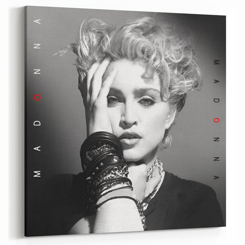 Madonna Retro Wall Art – Vintage Black & White Canvas Print