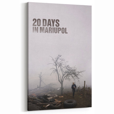 2020s Vintage Movie Poster – 20 Days in Mariupol Retro Art