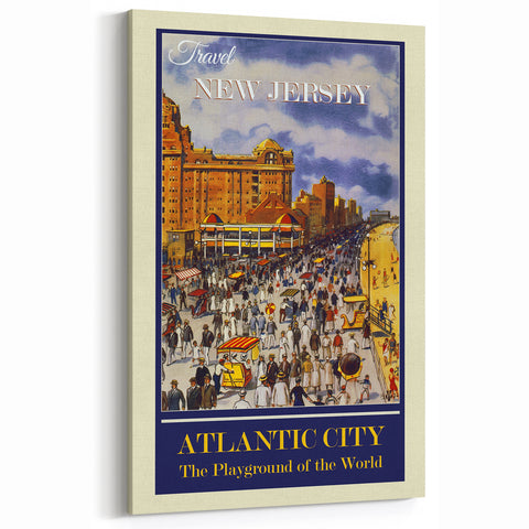 Retro Atlantic City Travel Poster – Vintage Prints & Nostalgic Art