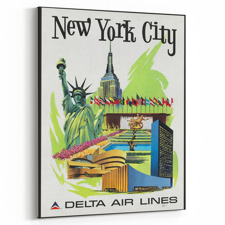 Retro New York City Travel Poster – Vintage Prints & Iconic Wall Art