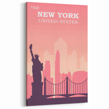 Retro New York City Poster – Vintage Skyline Print & Timeless Wall Art