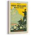 Retro New Zealand Mount Cook Poster – Vintage Alpine Travel Art