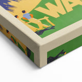Retro New Zealand Wanaka Poster – Vintage Lakeland Travel Print