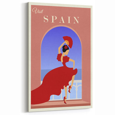 Vintage Spain Travel Poster - Flamenco Dance Art Print