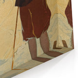Vintage Switzerland Ski Poster - Skiing in the Alps Art Print