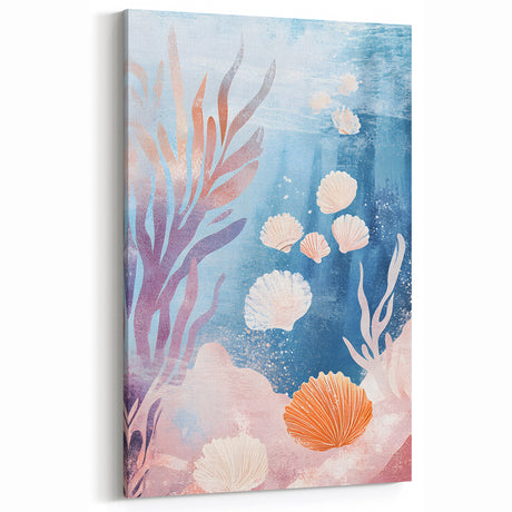 Underwater Seashell Nursery Wall Art - Baby & Kids Room Decor