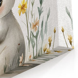 Bunny in Meadow Nursery Wall Art - Baby Room & Kids Decor