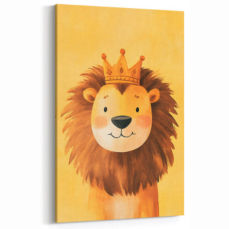 King Lion Nursery Wall Art - Baby Room & Kids Room Decor