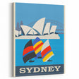 Retro Sydney Australia Travel Poster - Vintage Wall Art