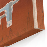 Retro Texas Travel Poster - Vintage American Airlines Wall Art