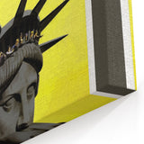 Retro New York Travel Poster - Vintage Statue of Liberty Wall Art