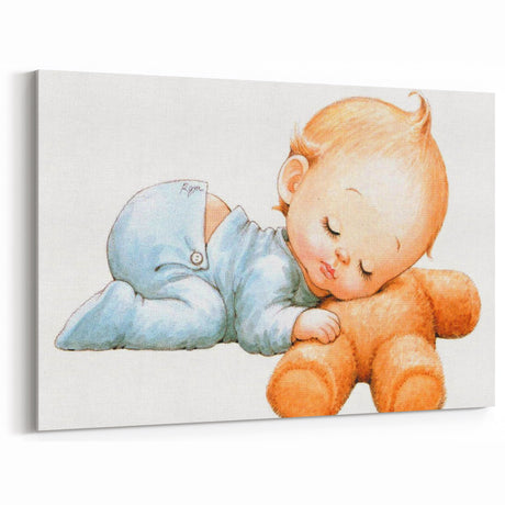 Sleeping Baby Nursery Wall Art - Kids Room Prints & Baby Decor