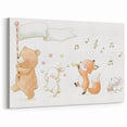 Woodland Animal Parade Nursery Wall Art - Kids Room Prints