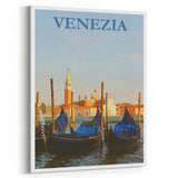 Retro Venice Gondola Poster – Vintage Italian Wall Art