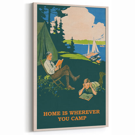 Retro Camping Poster – Vintage Outdoor Adventure Art