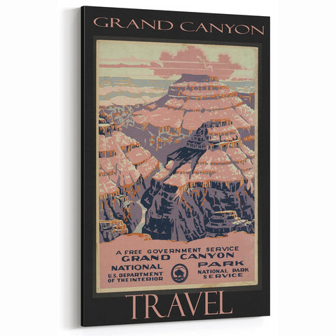 Retro Grand Canyon Poster – Vintage National Park Art