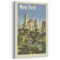 Retro New York Poster – Vintage Central Park Art Print