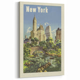 Retro New York Poster – Vintage Central Park Art Print