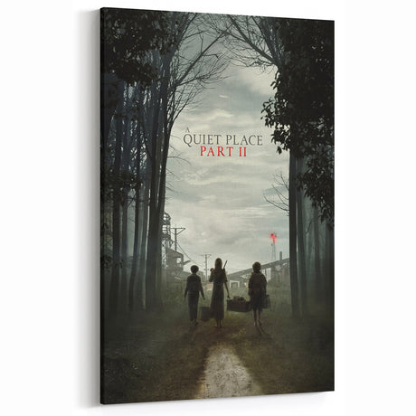 2020s Vintage Movie Poster - A Quiet Place Part II Retro Film Art