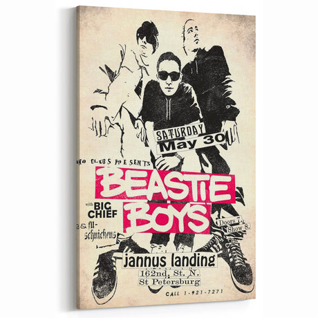 Beastie Boys Retro Poster Art – Vintage Band Wall Decor