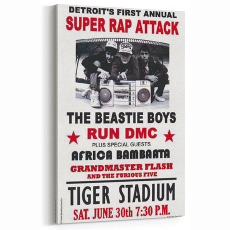Beastie Boys Concert Poster Art – Vintage Music Wall Decor