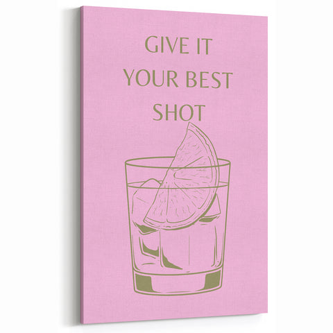 Minimalist Cocktail Quote Art - Bar Wall Art for Home & Kitchen