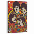 The Beatles Retro Poster Art – Psychedelic Music Wall Decor