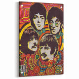 The Beatles Retro Poster Art – Psychedelic Music Wall Decor