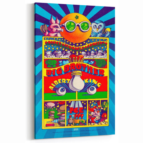 Big Brother and the Holding Company Retro Poster – Psychedelic Art