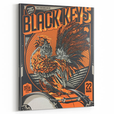 The Black Keys Concert Poster Art – Retro Rock Wall Decor