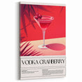 Vodka Cranberry Cocktail Print - Cocktail Wall Art for Bars