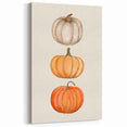 Pumpkin-Themed Fall Wall Art - Autumn Canvas Art for Seasonal Decor