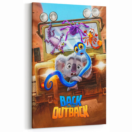 2020s Vintage Movie Poster – Back to the Outback Retro Film Art