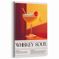 Whiskey Sour Cocktail Art - Bar Wall Art for Lounge & Kitchen