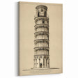 Architectural Wall Art: Leaning Tower of Pisa Print